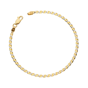 Złota bransoletka gucci merino biało-żółta 2,5 mm