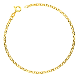 Złota bransoletka rollo okrągła 2 mm