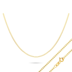 Złoty łańcuszek pancerka diamentowana 2 mm