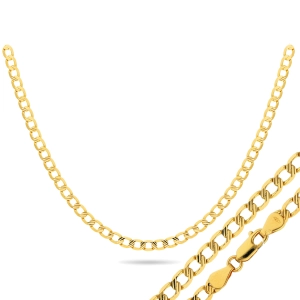 Złoty łańcuszek pancerka diamentowana 4,7 mm