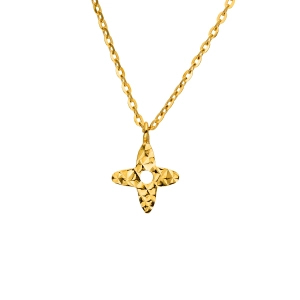 Złoty naszyjnik celebrytka gwiazda diamentowana