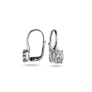 Złote kolczyki z diamentami RE231W/232W 0,25 CT
