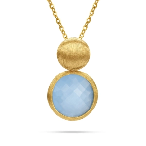 Złoty naszyjnik kwarc księżycowy Prestige Z_7