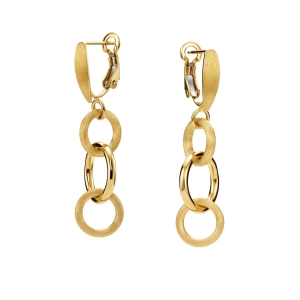 Złote kolczyki wiszące eleganckie Prestige K_24