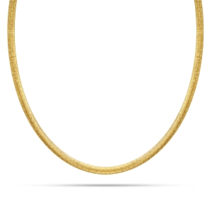 Złoty naszyjnik gruba taśma matowa 50 cm Prestige Z_50