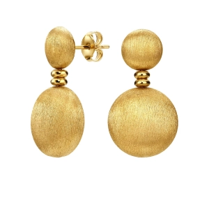 Złote kolczyki matowe Prestige K_34