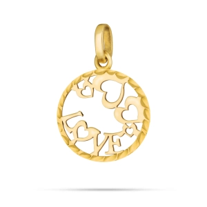 Złota zawieszka Love 0203202330