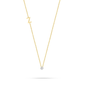 Złota celebrytka z diamentem literka Z 5-Z/06