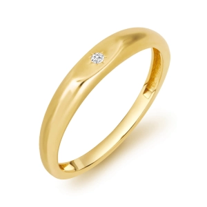 Modny złoty pierścionek 110420236