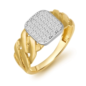 Modny złoty pierścionek 1104202313