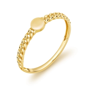 Modny złoty pierścionek 110420234