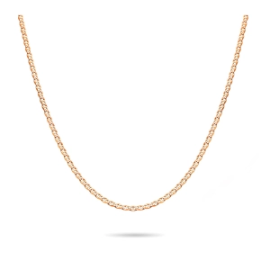 Złoty łańcuszek gucci merino 2,5 mm różowe złoto