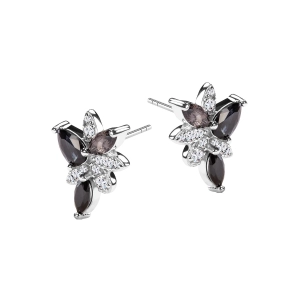 Kolczyki srebrne kwiatki KO50793