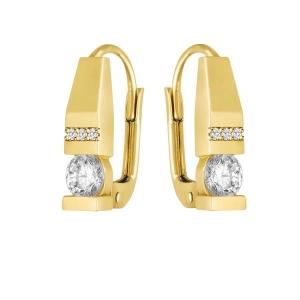 Złoty kolczyk angielski 110520236