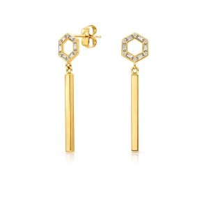 Wiszące eleganckie kolczyki ze złota 1505202313