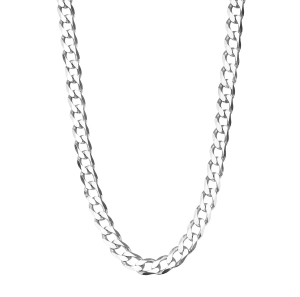 Łańcuszek srebrny pancerka - 55 cm rodowany  SW-T-B04-TEC-IRL00C4