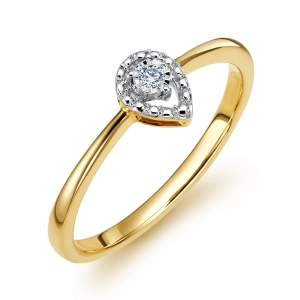 Złoty pierścionek z brylantami JR13651Y