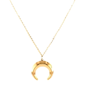 Złoty naszyjnik celebrytka księżyc 1006202324