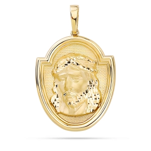 Złota zawieszka Jezus ze złota próby 585 L