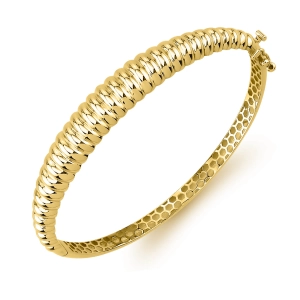 Złota bransoletka bangle gładka Prestige B_34