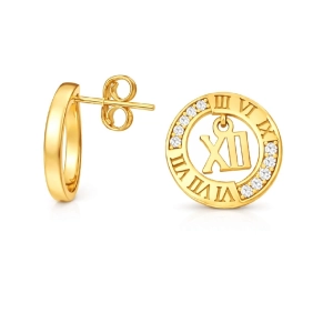 Złote kolczyki kalendarz 1210202330C