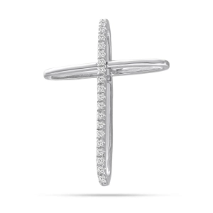 Oryginalny krzyż z białego złota L 2305202379