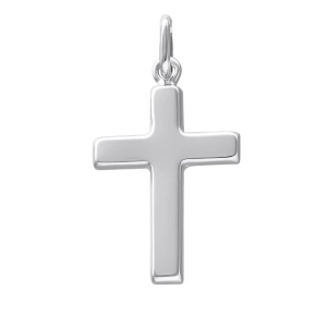 Krzyż z białego złota 585 2305202386B