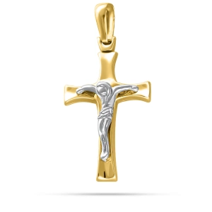 Złoty krzyż biało-żółty 230520233