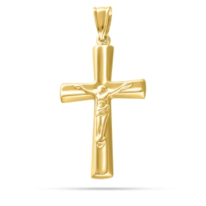 Klasyczny męski krzyż złoto 585 305202388