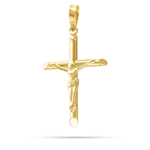 Złoty klasyczny krzyż 2305202384