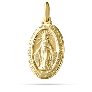 Złoty cudowny medalik XL 585 2305202312