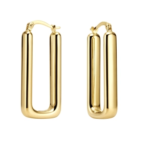 Złote kolczyki geometryczne 585 270520242 Goccia