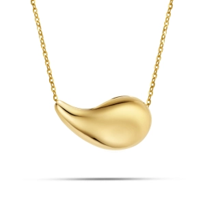 Złoty naszyjnik z ażurowanym tyłem Goccia