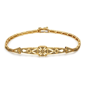 Złota bransoletka z diamentami PB135028CHY