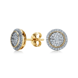 Złote kolczyki z brylantami JE4624Y