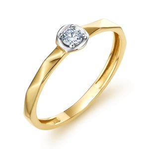 Pierścionek zaręczynowy z diamentem - Edge 0,1 ct