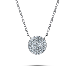 Złoty naszyjnik z brylantami JN0160 W Classic diamonds