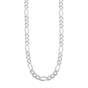 Łańcuszek srebrny figaro - 55 cm rodowany SW-T-B07-B55-L053715