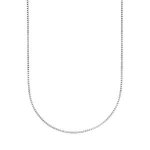 Srebrny łańcuszek kostka - 45 cm rodowany SW-T-B04-045-SLR1263