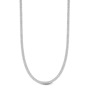 Łańcuszek srebrny podwójna pancerka- 45 cm rodowany SW-T-B04-045-SLR1384