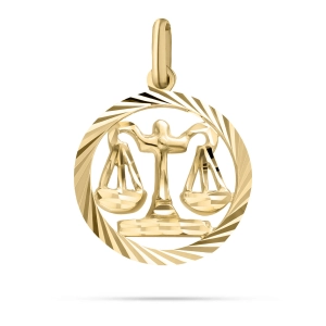 Złoty znak zodiaku Waga 585