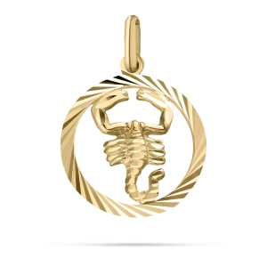 Złoty znak zodiaku Skorpion 585