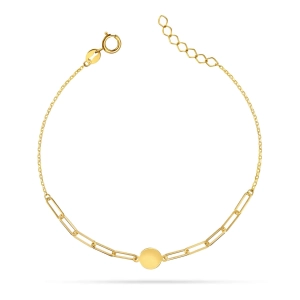 Złota bransoletka modne ogniwaYoung 020220245