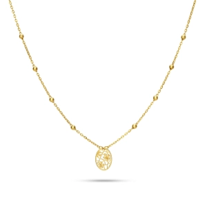 Złoty naszyjnik celebrytka Young 060220242A