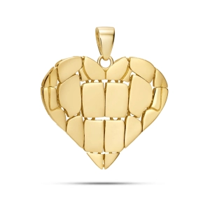 Zawieszka serce vitrail 3D -złoto 585 Basic