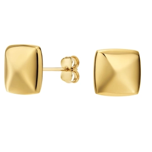 Kolczyki kwadraty złoto 585 Basic 0511202413C