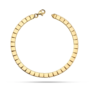 Złota bransoletka 585 gładkie ogniwa kleopatra Signature 200520241B