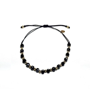 Bransoletka na sznurku z kamieniami naturalnymi- spinel