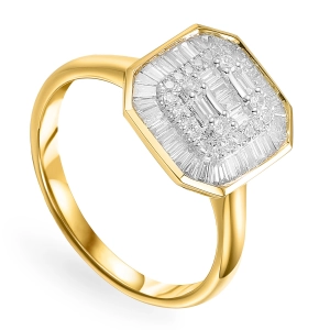 Złoty pierścionek z brylantami Florencja 0,53 ct Glamour R95522Y