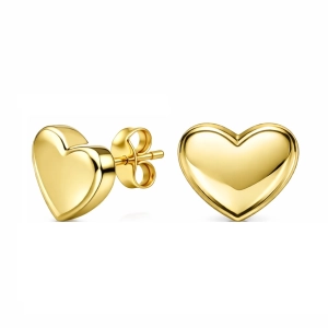 Kolczyki serca gładkie 160520238